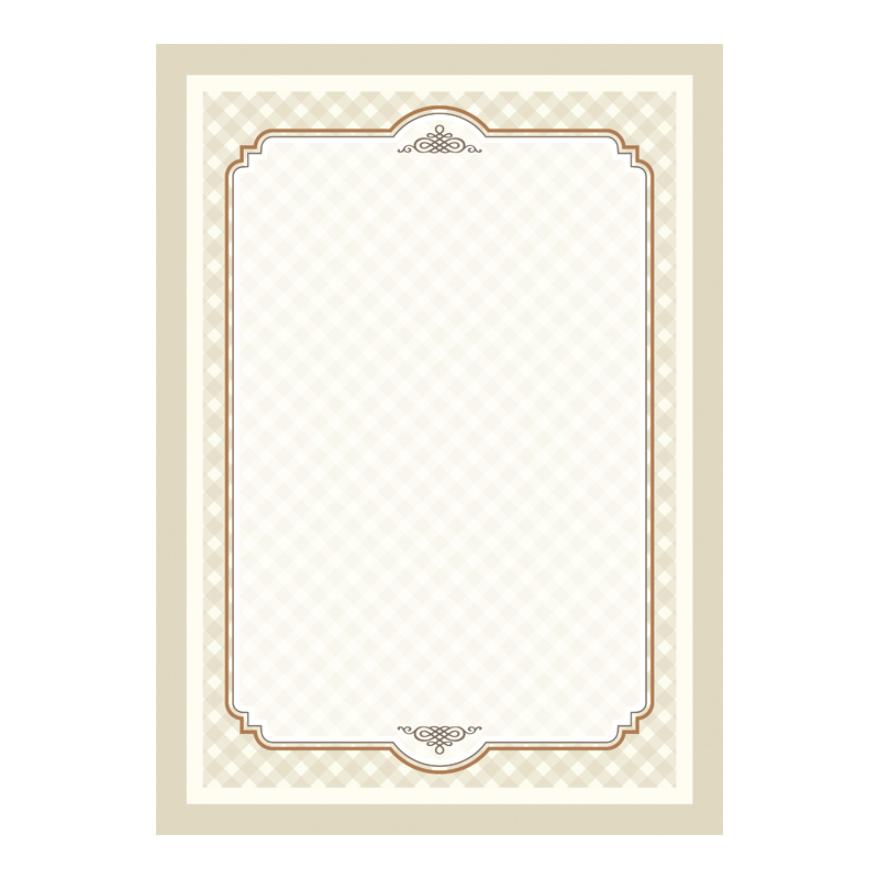 Dizaina papīrs DYPLOMY RETRO A4, 25 loksnes iepakojumā, 170 g/m2