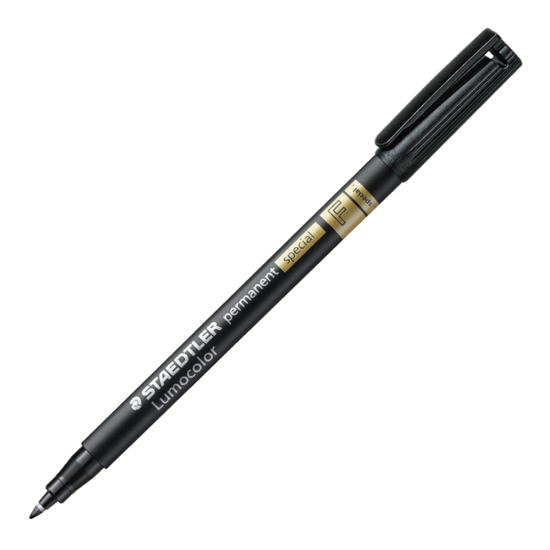 Noturīgais marķieris STAEDTLER LUMOCOLOR SPECIAL, konisks, 0.6mm, melns