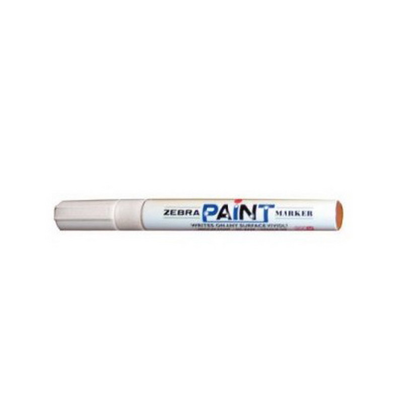 Noturīgais marķieris ZEBRA PAINT MARKER balts, 3.0 mm