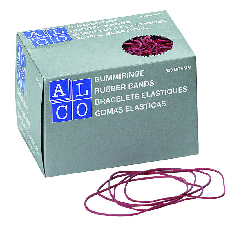 Gumijas naudas iesaiņošanai ALCO 1.5xD85mm, 500g, sarkana
