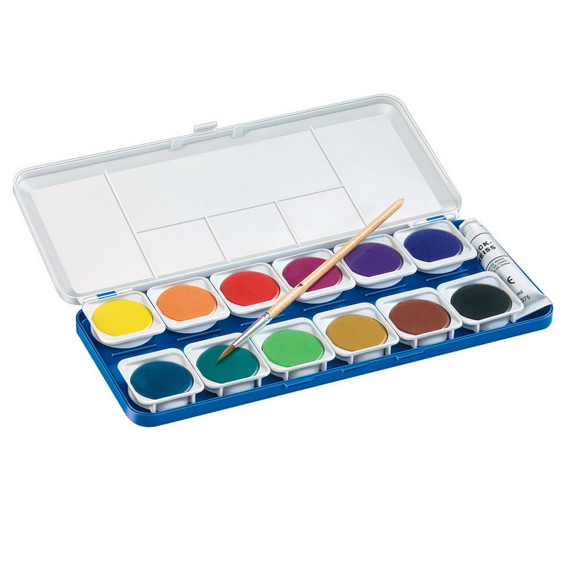 Akvareļu krāsas Staedtler Noris Club 12 krāsu komplekts