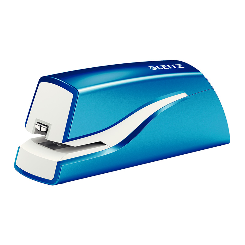 Skavotājs LEITZ WOW 5566, elektriskais, sašuj līdz 10 lapām, zilā krāsā