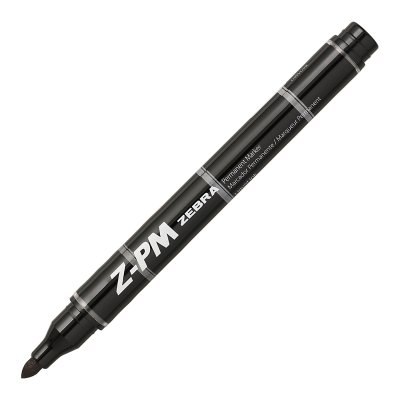 Noturīgais marķieris ZEBRA Z-PM, konisks, 1 mm, melns