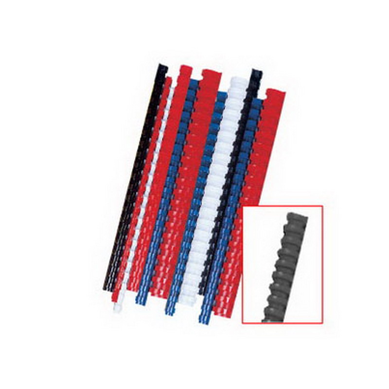 Plastmasas spirāles FELLOWES, 10mm, 100 gab./iepak., melnas