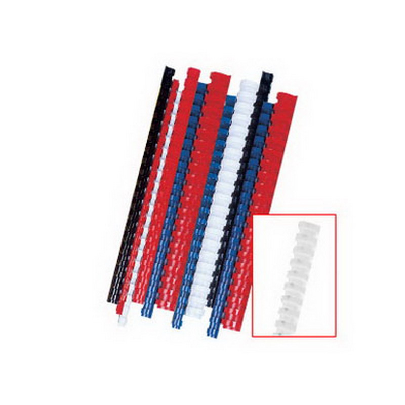 Plastmasas spirāles FELLOWES, 16mm, 100 gab./iepak., baltas