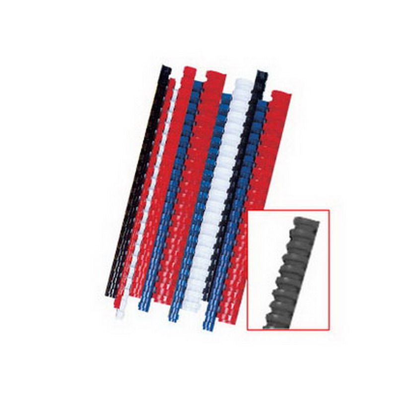 Plastmasas spirāles FELLOWES, 28mm, 50 gab./iepak., melnas