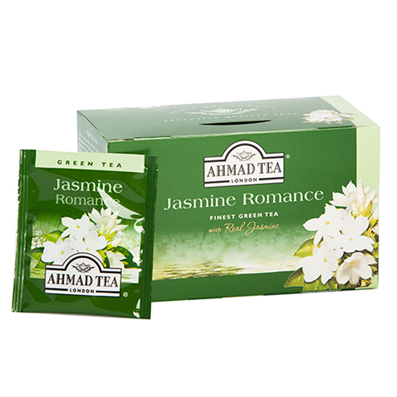 Zaļā tēja AHMAD Alu JASMINE GREEN, 20 maisiņi paciņā